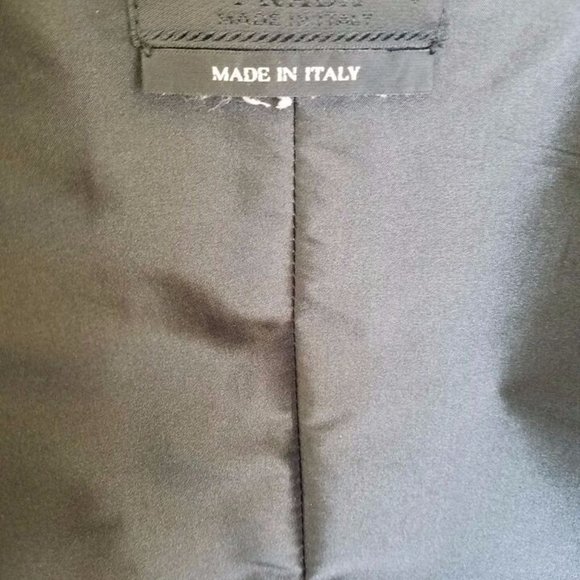 PRADA Vintage WOMAN MILANO BLACK SOFT LEATHER BLAZER JACKET SIZE EU 46 $5600 - Picture 9 of 10